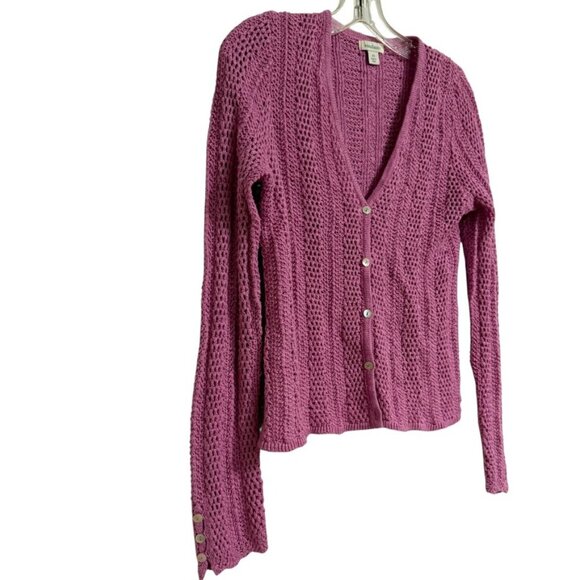 Sundance Lilac‎ Crochet Cardigan Sweater SZ XS Twee Summer - Picture 6 of 9